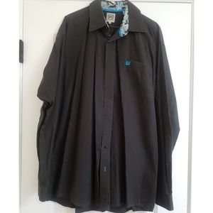 Mens long sleeve Cinch button up shirt